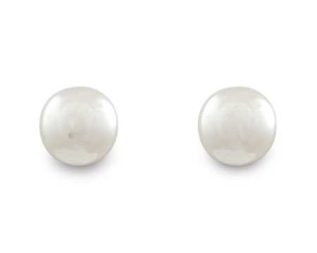 White Pearl Stud Earrings - multiple sizes 