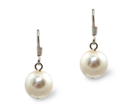 Single Cream Pearl Earring (10mm)